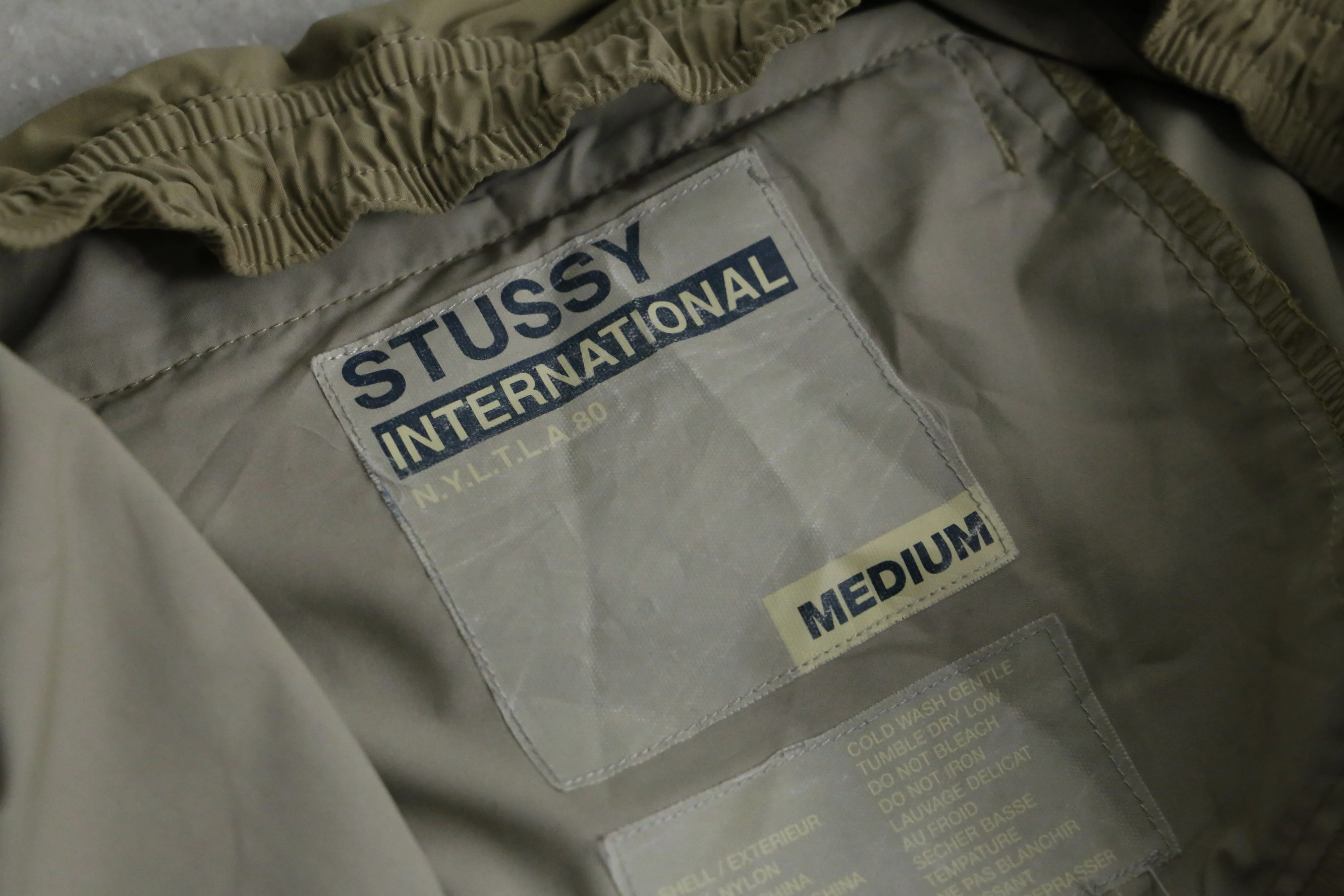1990-00s old STUSSY nylon easy cargo pants
