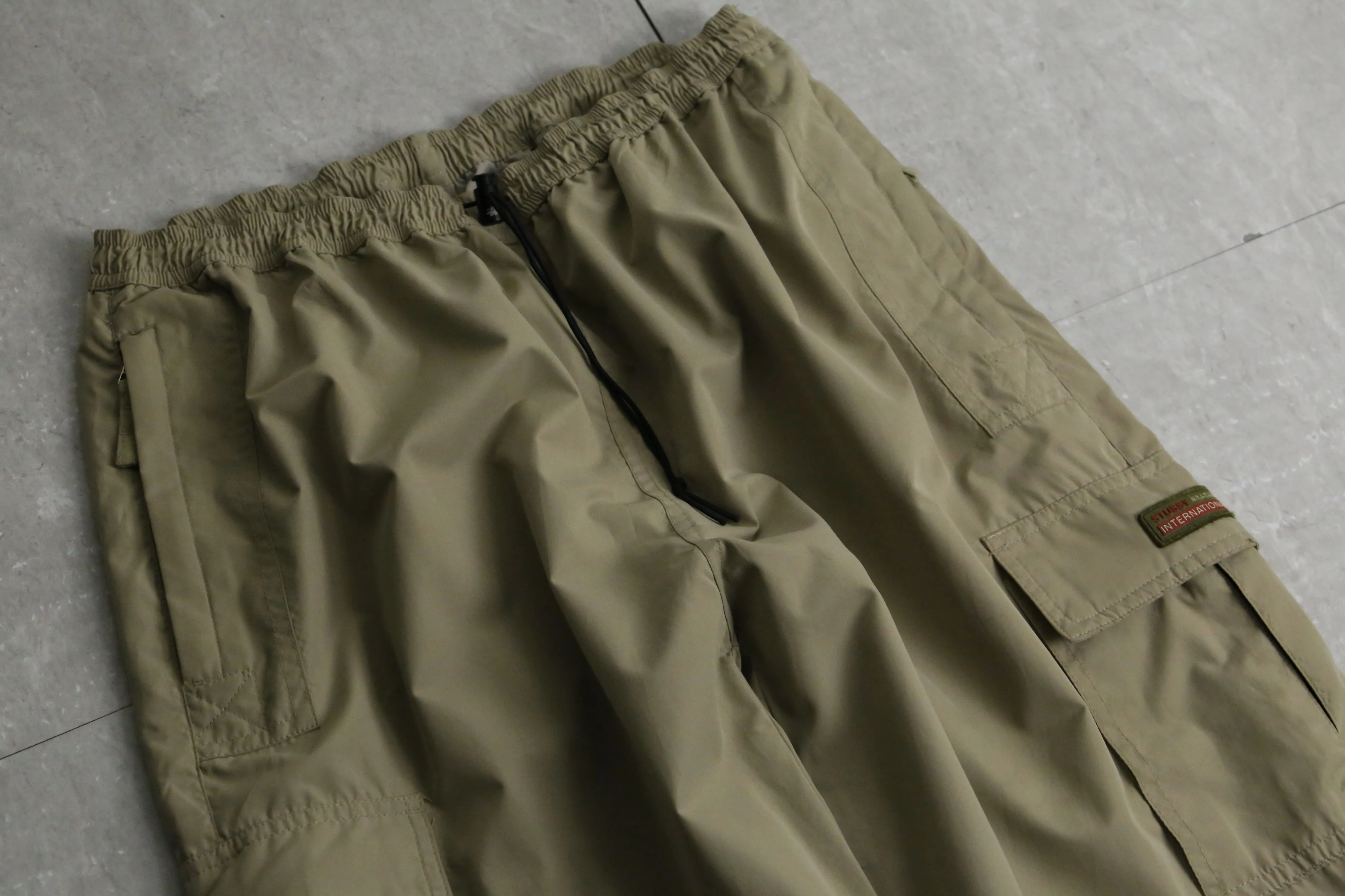 1990-00s old STUSSY nylon easy cargo pants