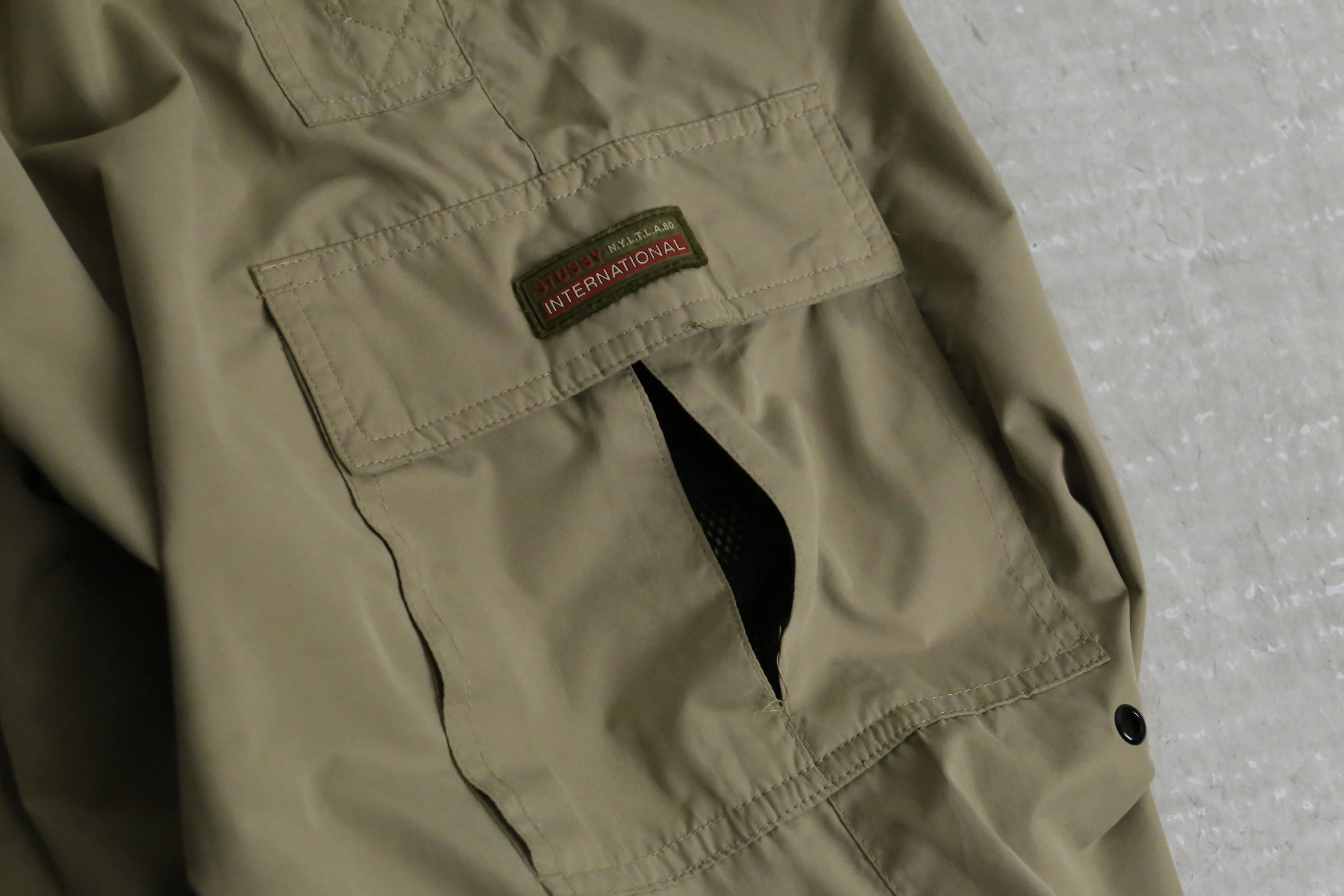 1990-00s old STUSSY nylon easy cargo pants