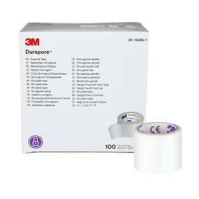 3M™ Durapore™ Silk-Like Cloth Medical Tape, 1 Inch x 1-1/2 Yard, White, 1 Each