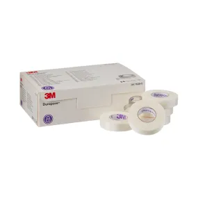 3M™ Durapore™ Silk-Like Cloth Medical Tape, 1/2 Inch x 10 Yard, White, 1 Box of 24