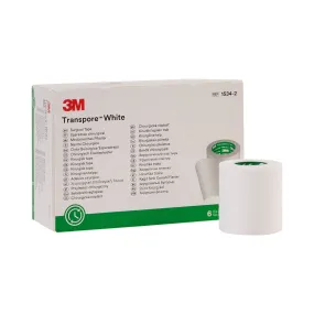 3M™ Transpore™ Plastic Medical Tape, 2 Inch x 10 Yard, White, 1 Case of 60