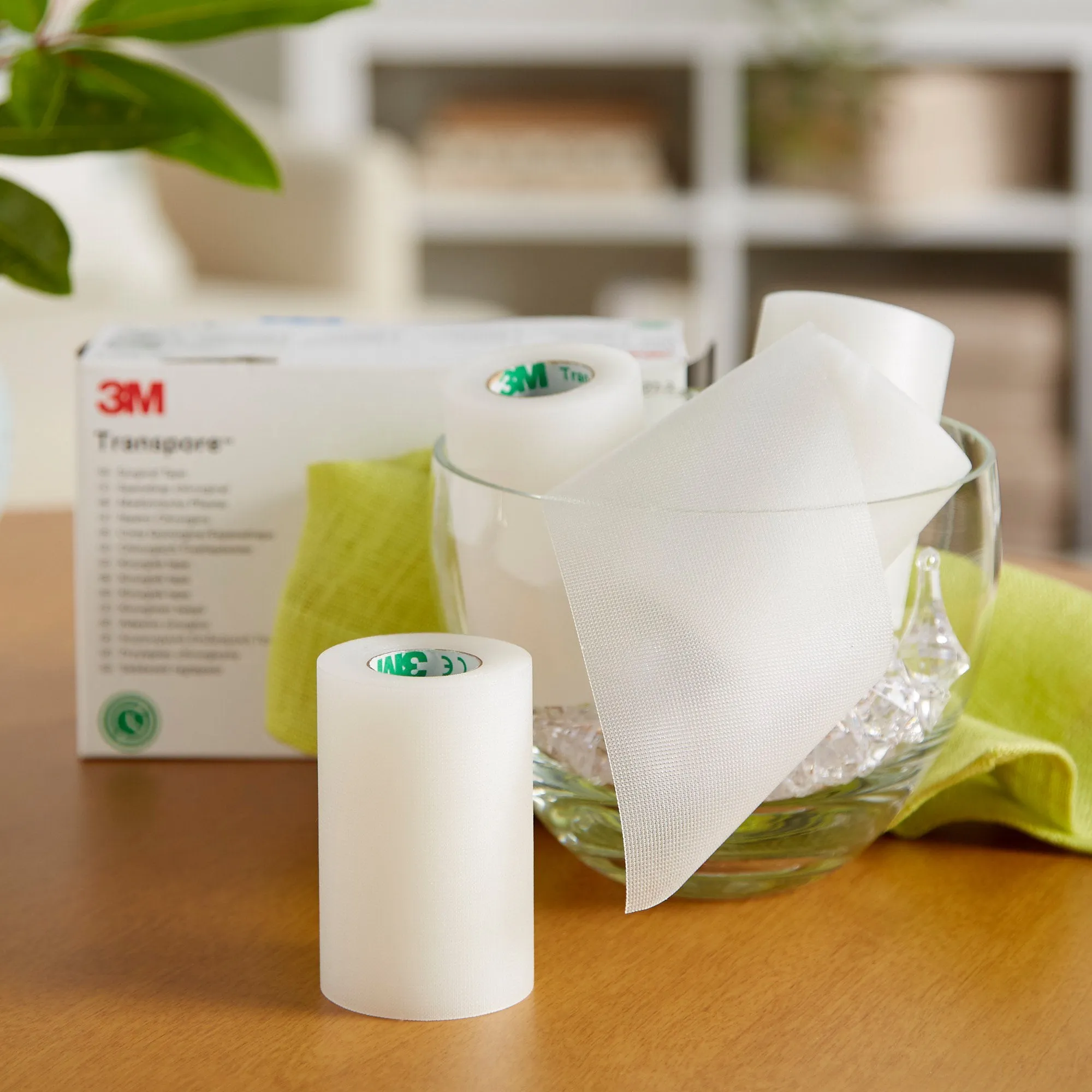 3M™ Transpore™ Plastic Medical Tape, 3 Inch x 10 Yard, Transparent, 1 Each