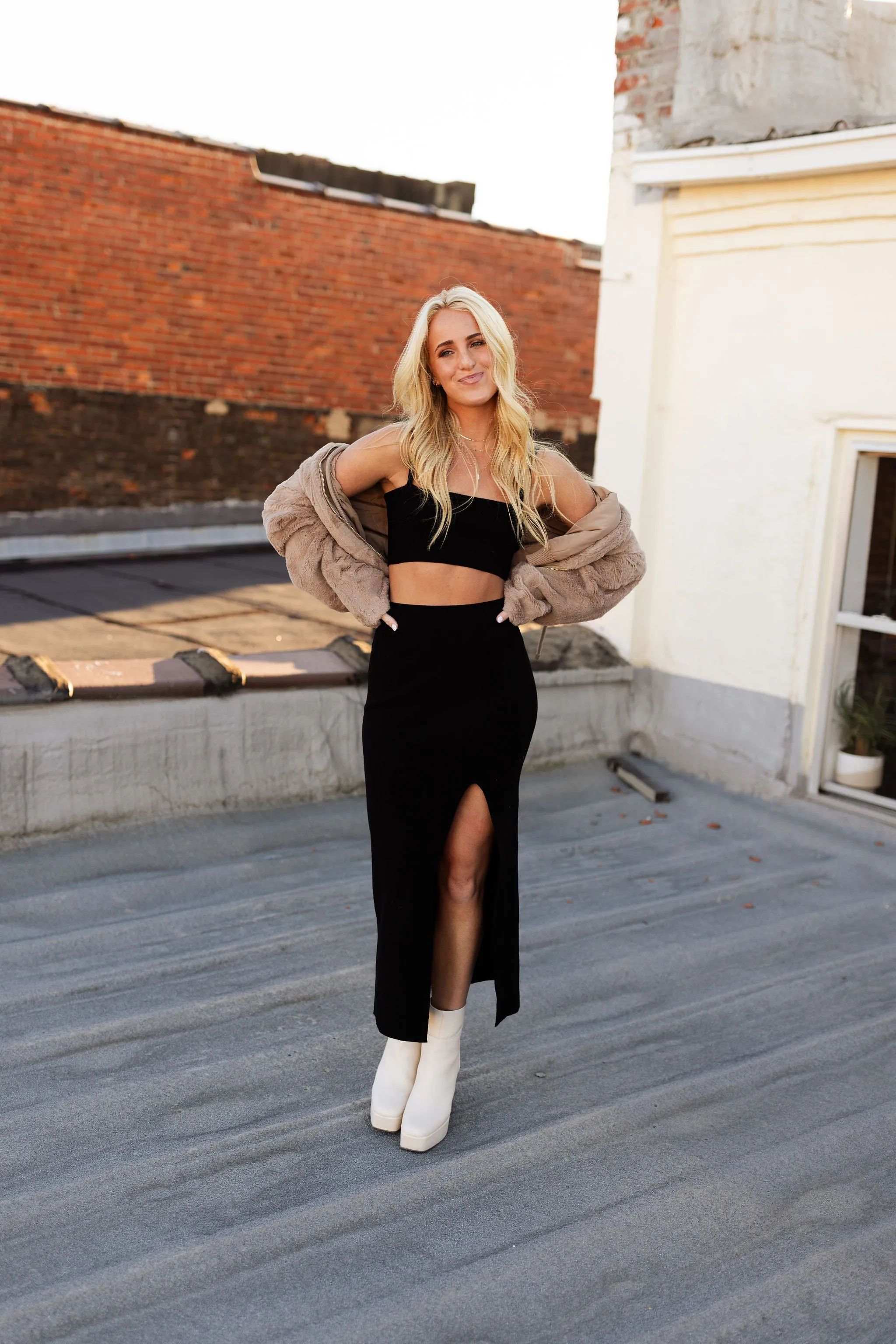Adams  Fur Jacket - Mocha