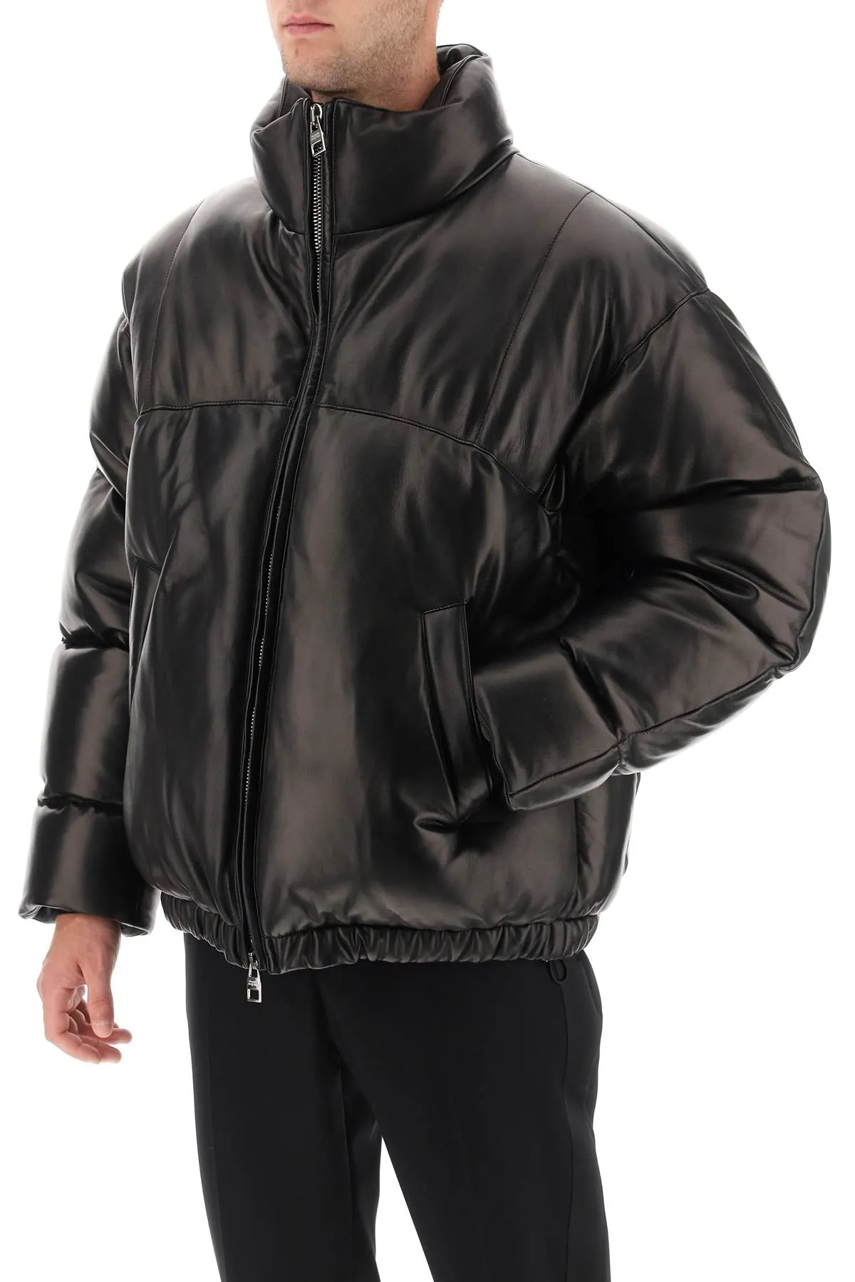 Alexander Mcqueen Quilted Leather Puffer Jacket