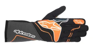 ALPINESTARS 3550123_156_XXL TECH 1-ZX v3 Racing gloves, FIA 8856-2018, black/orange fluo, Size 2XL