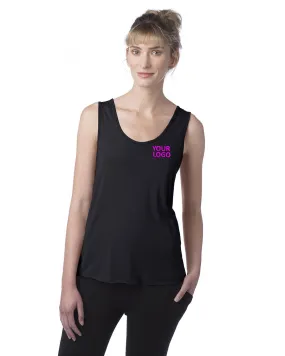 Alternative Ladies' Modal Tri-Blend Racer Tank, True Black