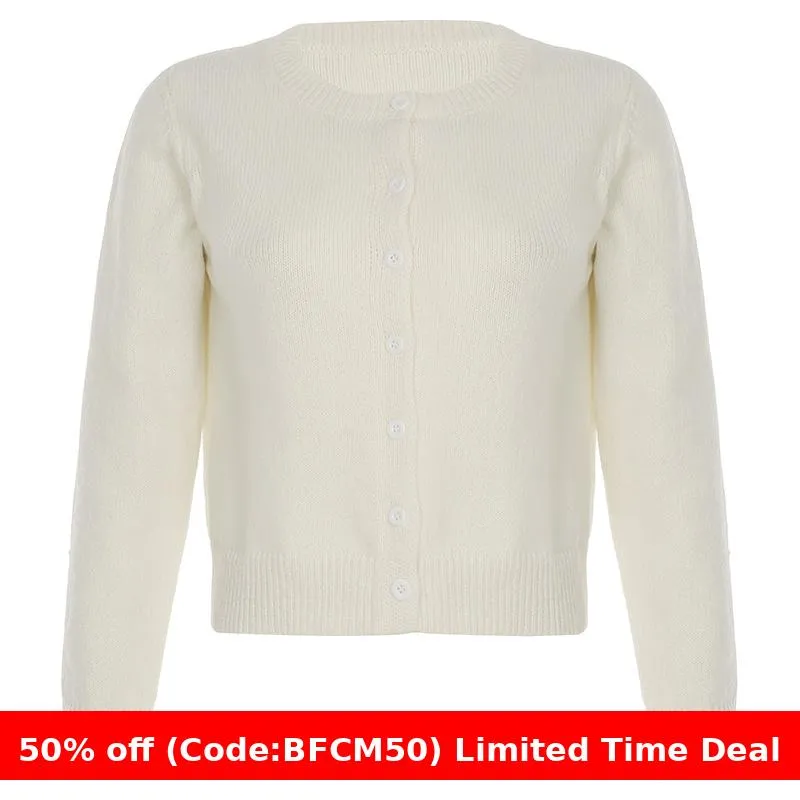 Amozae business casual outfits Simple Style Basic Solid Color Woolen Cardigan Small Coat for Women 2024 Autumn and Winter American Hot Girl Outer Sweater for Women