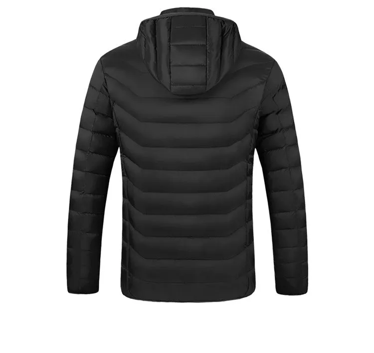 Anniou Men's 8 Area Duck Down Heated Jacket