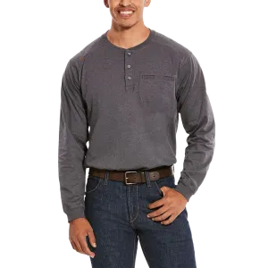 Ariat Flame Resistant Charcoal Heather Air Henley Top