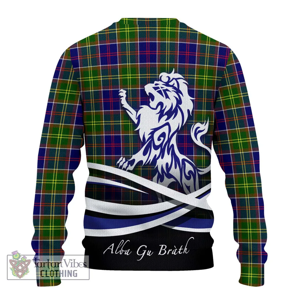 Arnott Tartan Ugly Sweater with Alba Gu Brath Regal Lion Emblem