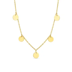 Arvo Mini Disc Necklace - Gold by Arvo