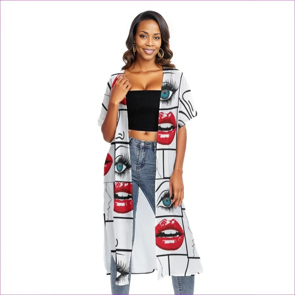 Attributes Womens Short Sleeve Cardigan
