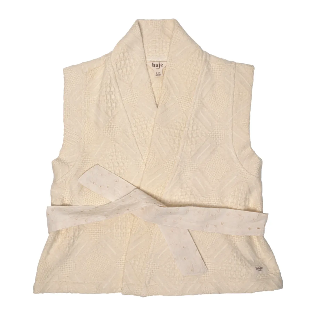 Baje Studio Gilet Amanta Creme