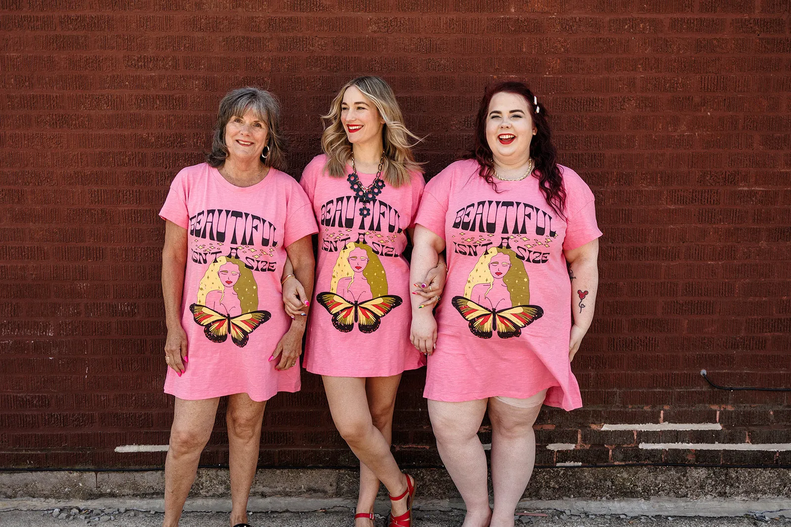 beautiful isn't a size t-shirt dress