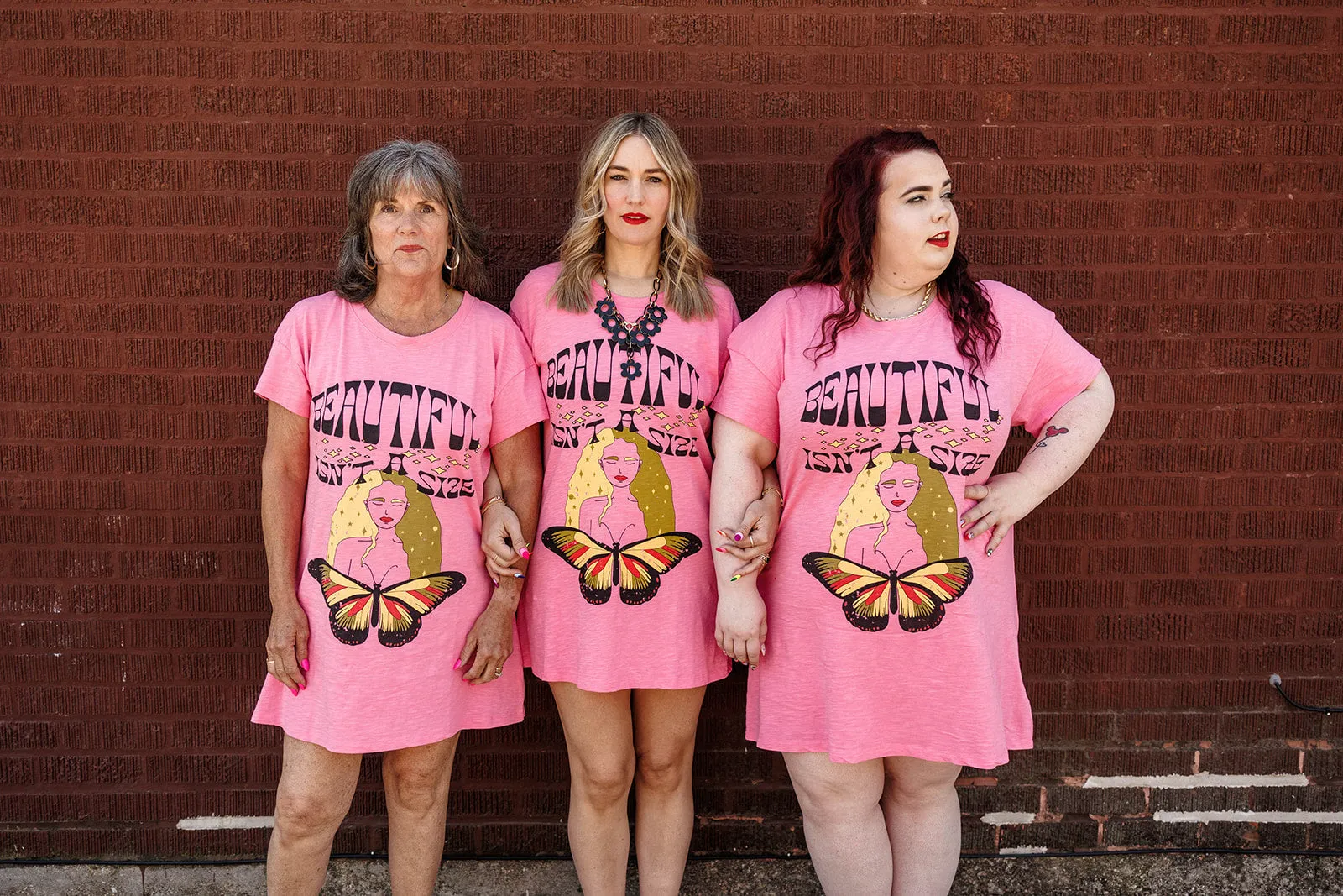 beautiful isn't a size t-shirt dress