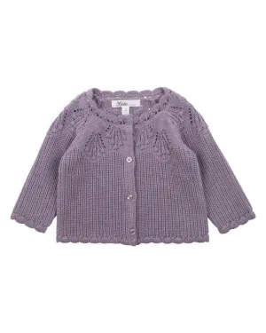 Bebe - Lilac Marl Knitted Cardigan