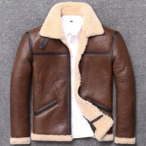 Best Genuine Sheepskin Winter Warm Thick Russia Military Cold Winter Coat