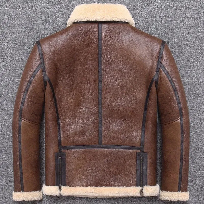 Best Genuine Sheepskin Winter Warm Thick Russia Military Cold Winter Coat