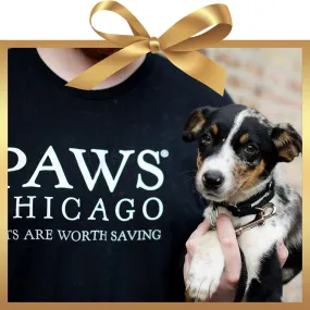 Black PAWS Unisex Short Sleeve T-Shirt