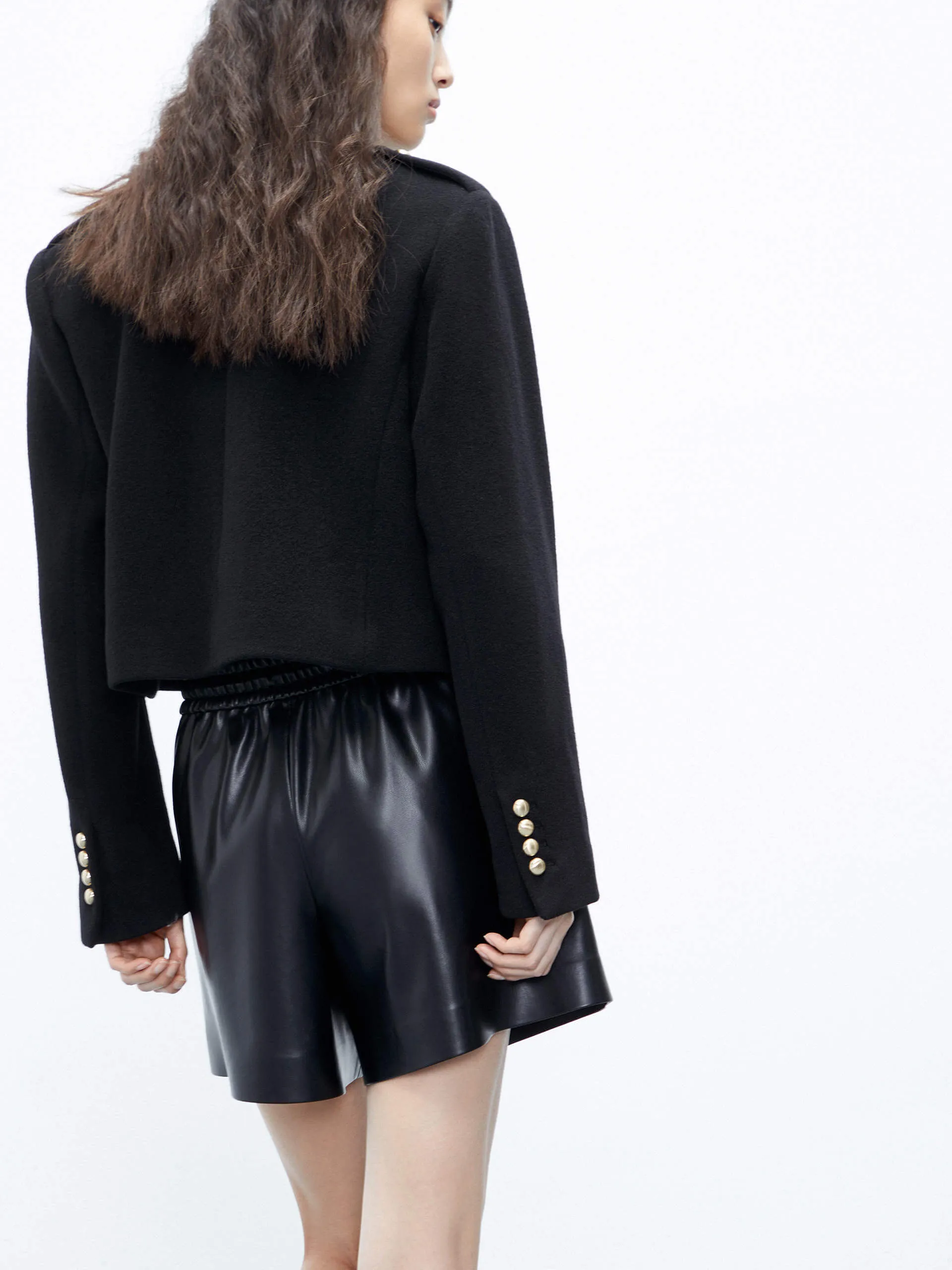 Boxy Fit Cropped Jacket
