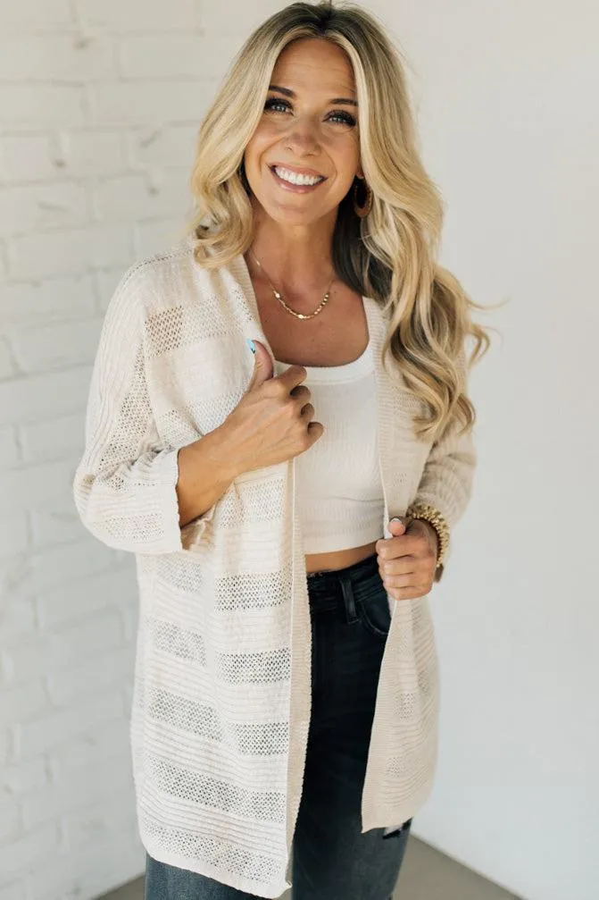 Brooks Mixed Weave Cardigan
