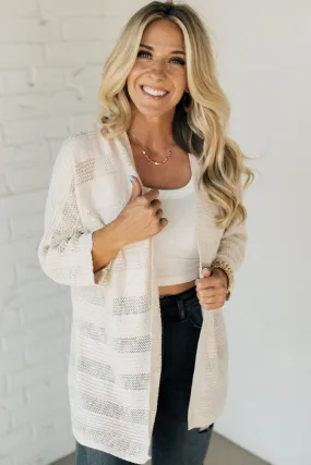 Brooks Mixed Weave Cardigan