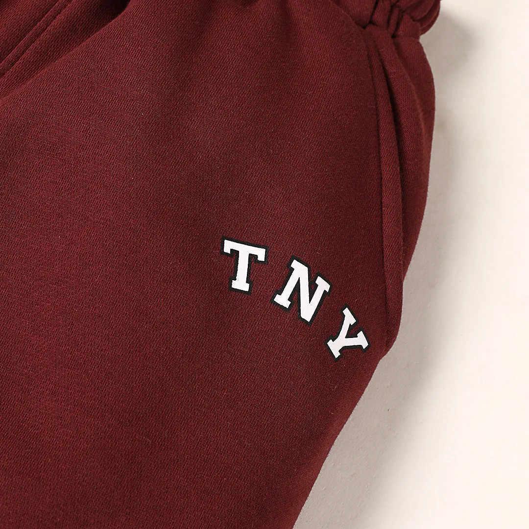 Burgundy Bliss Relax Fit Fleece Trouser