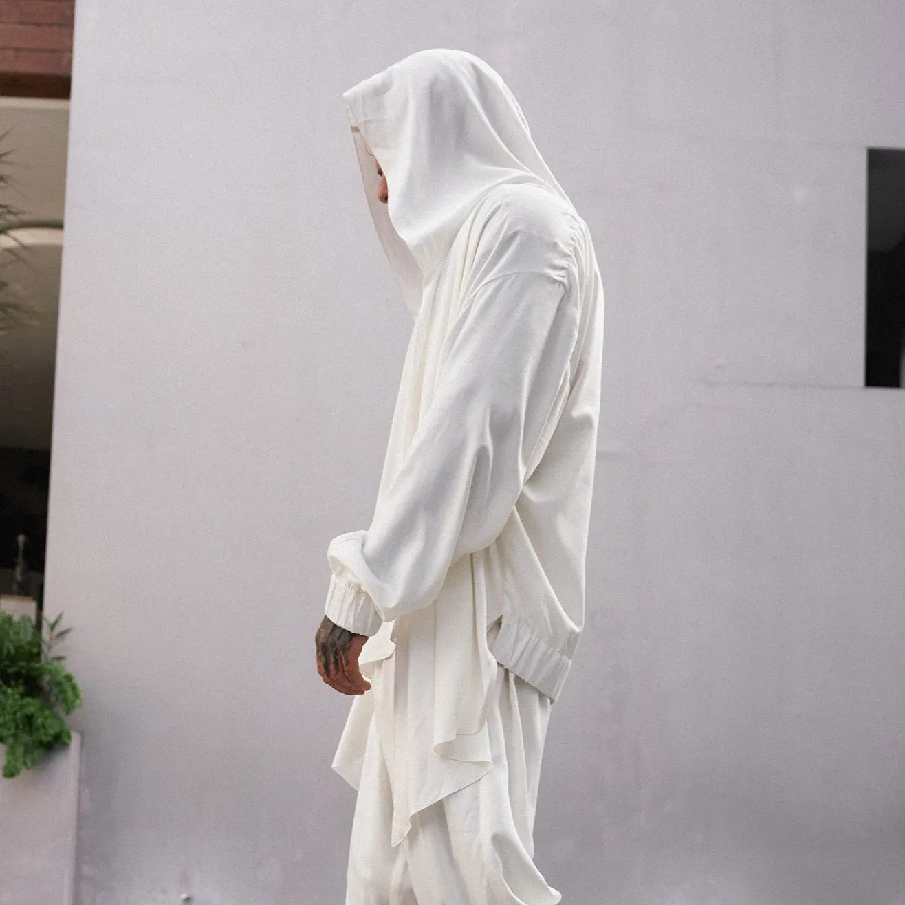 Cardigan with hood