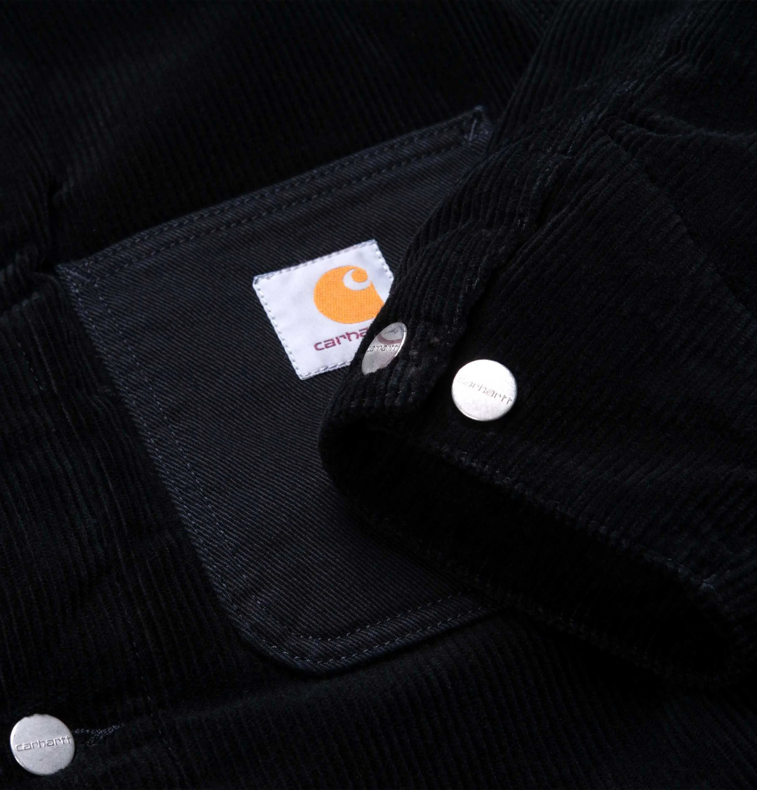 Carhartt WIP Corduroy Michigan Coat – Black – Rinsed
