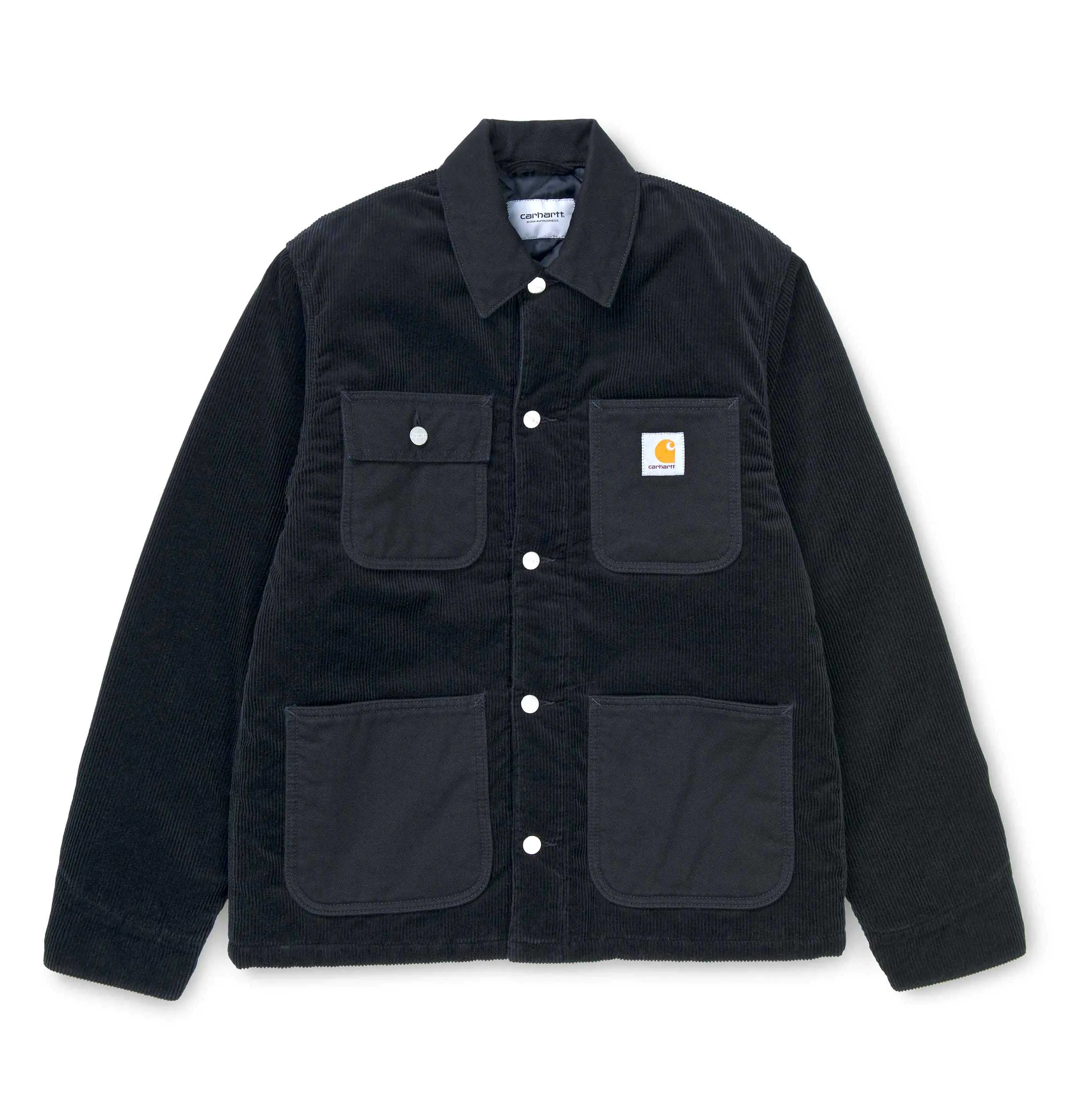 Carhartt WIP Corduroy Michigan Coat – Black – Rinsed