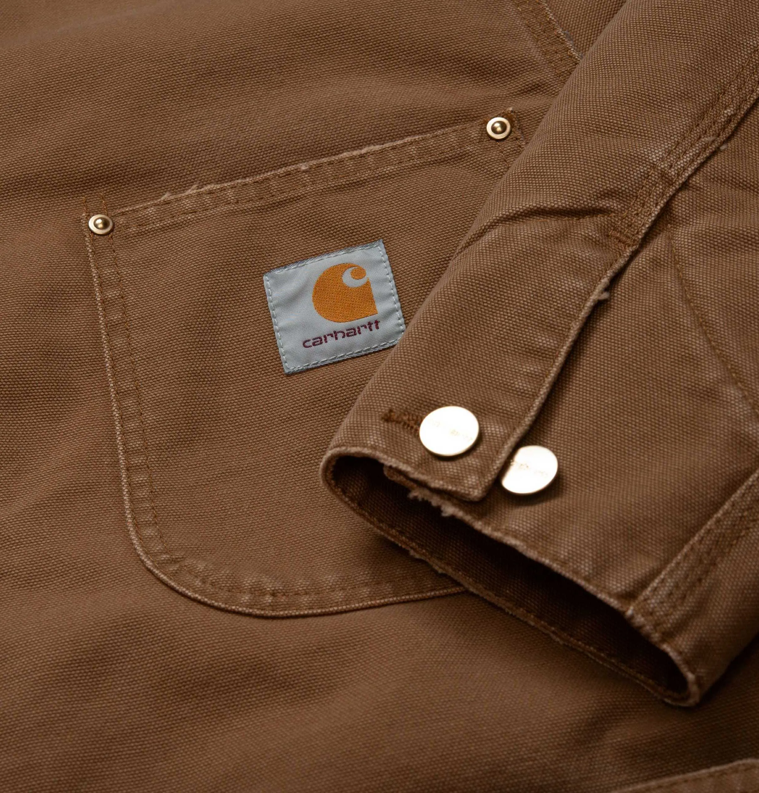 Carhartt WIP OG Chore Coat – Hamilton Brown/Black – Aged Canvas