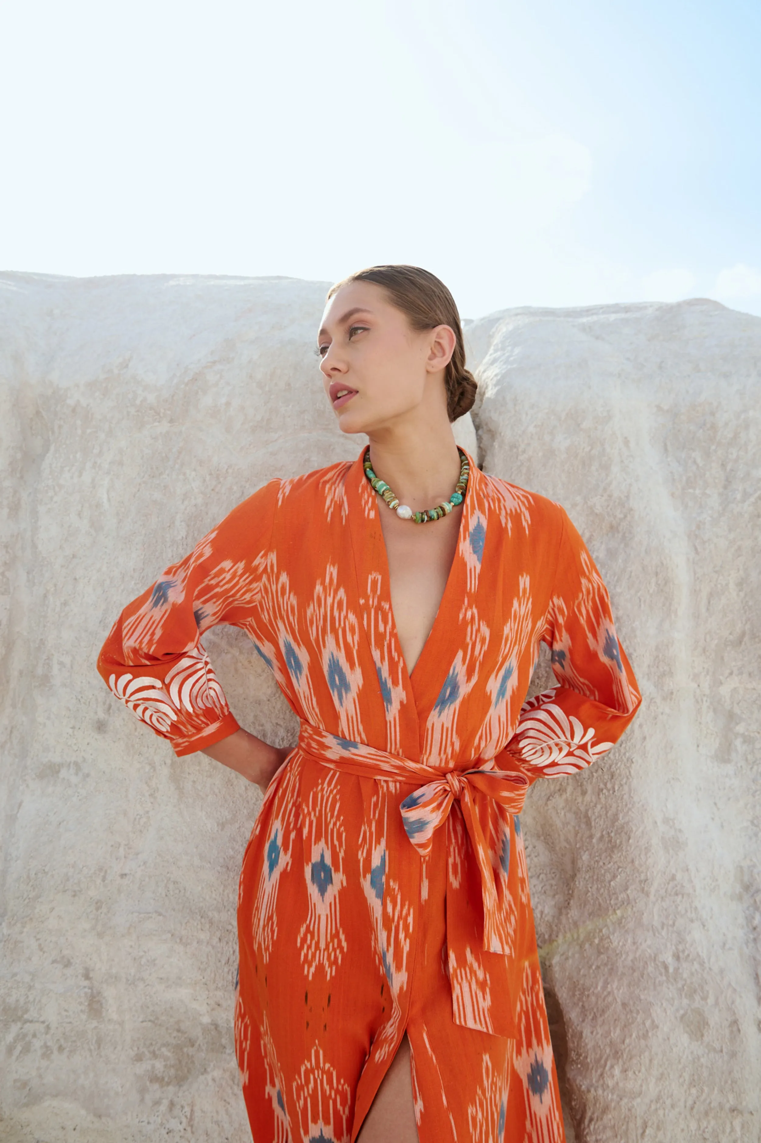 Chinkara Orange Robe