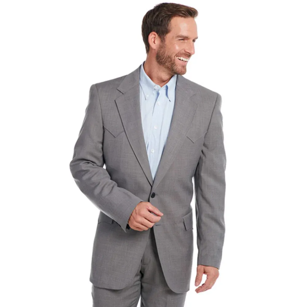 Circle S Mens Lubbock Steel Grey Sport Coat