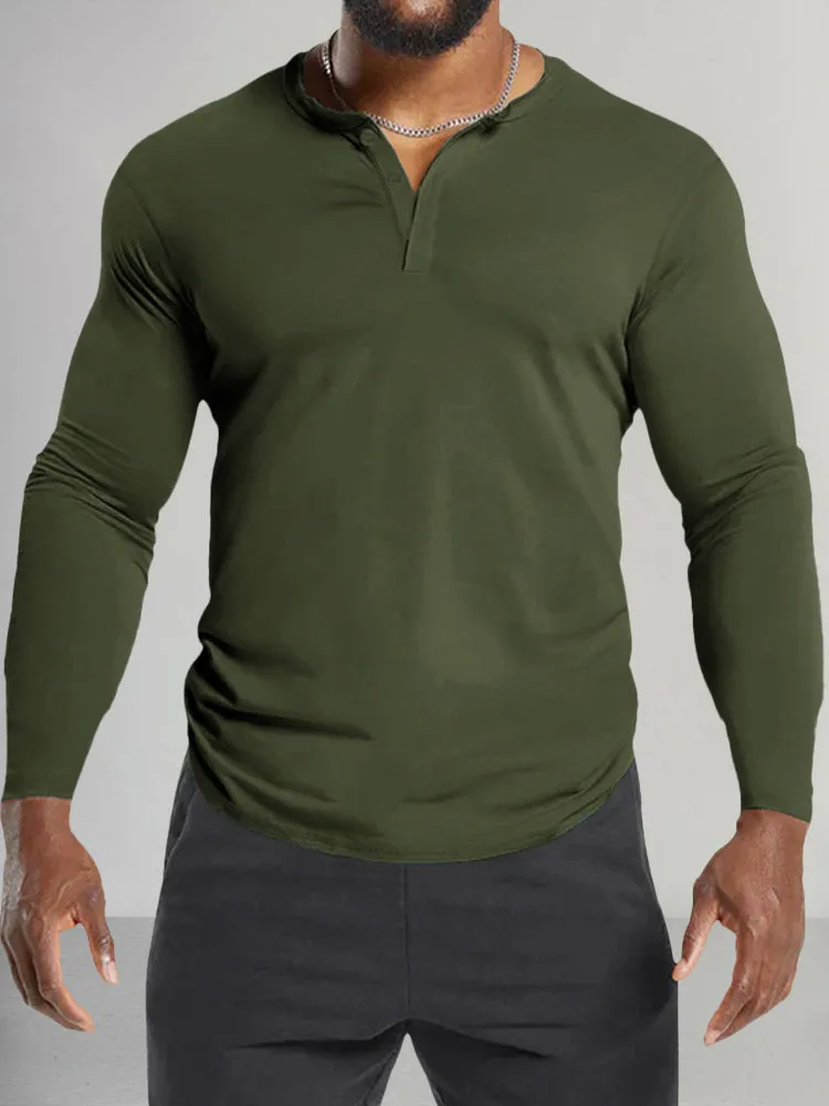 Classic Fit Soft Henley Shirt