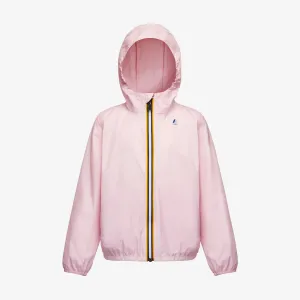 Claude - Kids Packable Full Zip Waterproof Rain Jacket in Pink