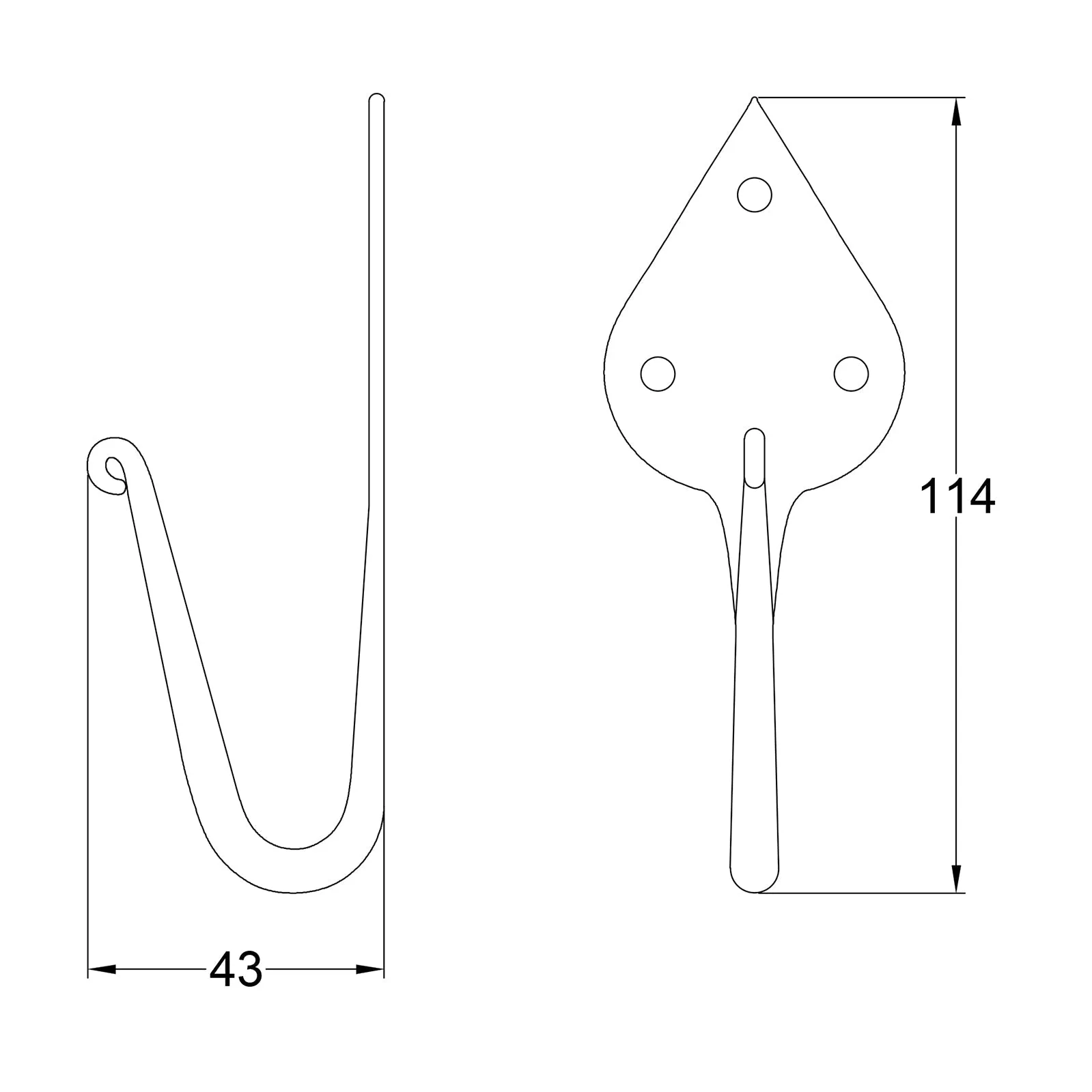 Coat Hook with Armor-Coat
