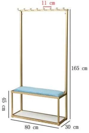 Coat Rack with Hooks and Shoe Bench | TRINA