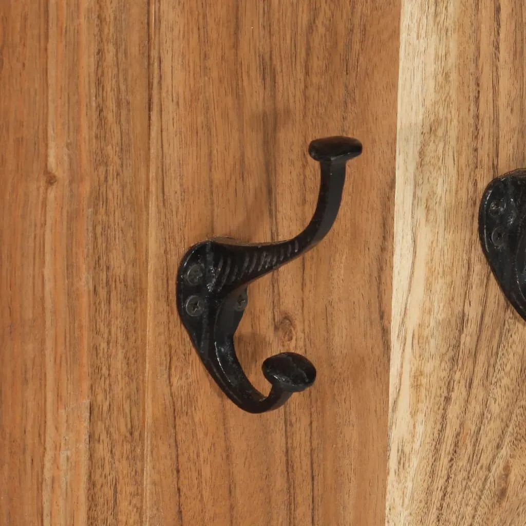 Coat Racks 2 pcs Solid Wood Acacia 38x100 cm