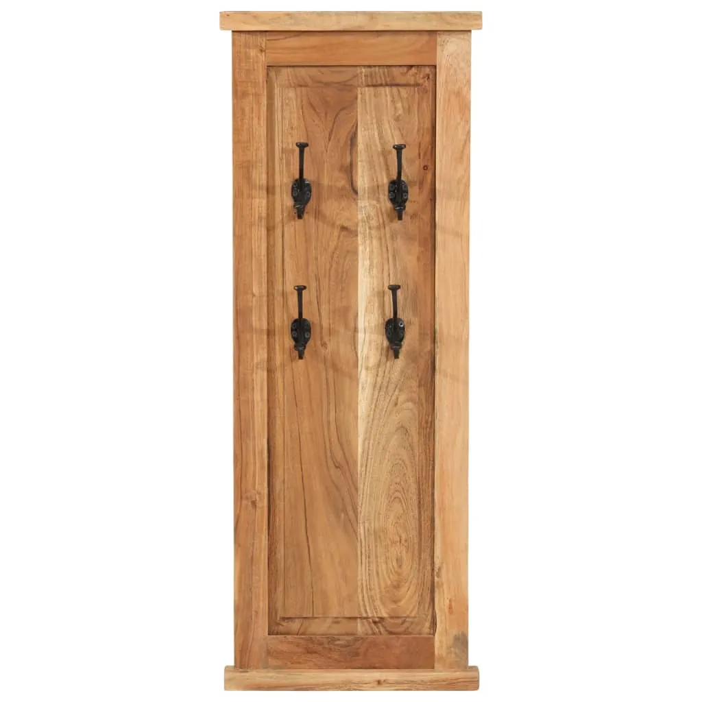 Coat Racks 2 pcs Solid Wood Acacia 38x100 cm
