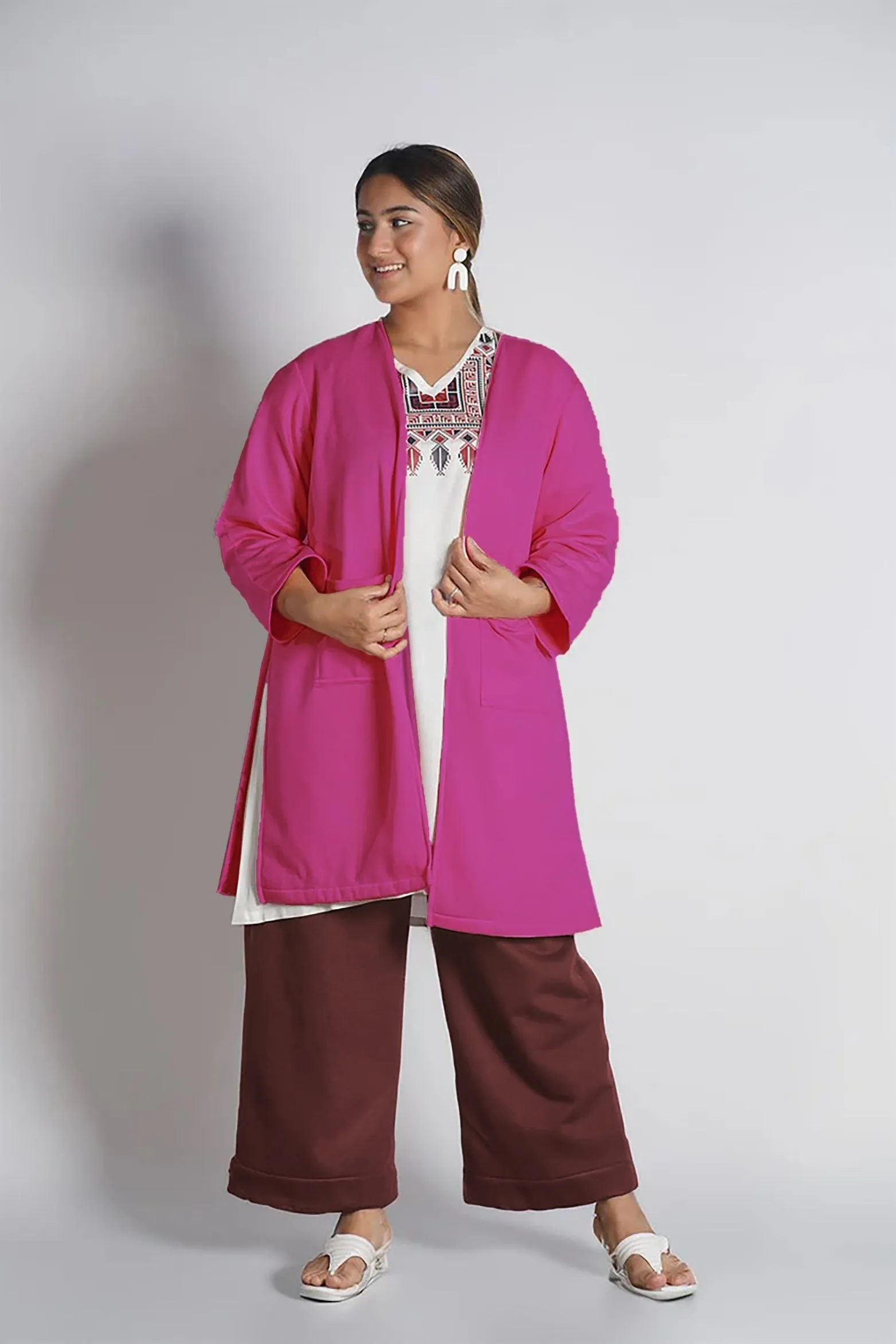 Coffee Fleece Palazzo