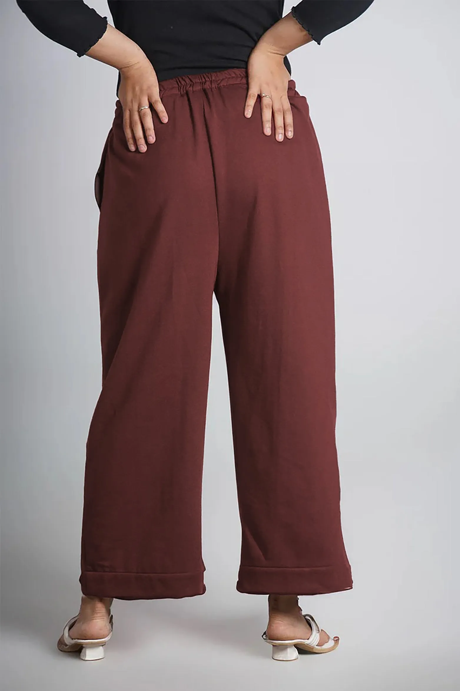 Coffee Fleece Palazzo