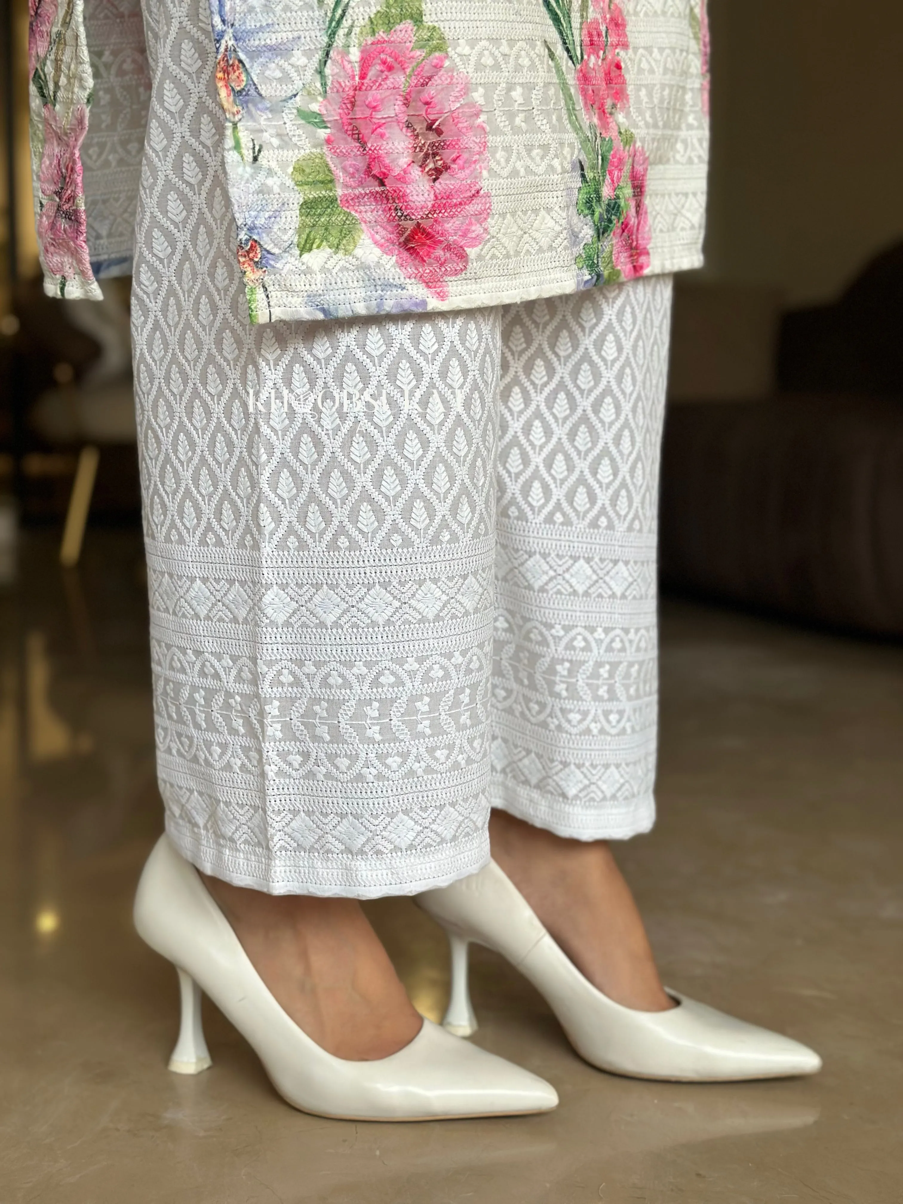 Comfort Cotton White Kurta Set