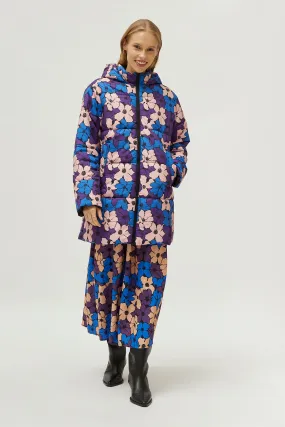 Compania Fantastica Camille Floral Print Quilted Coat