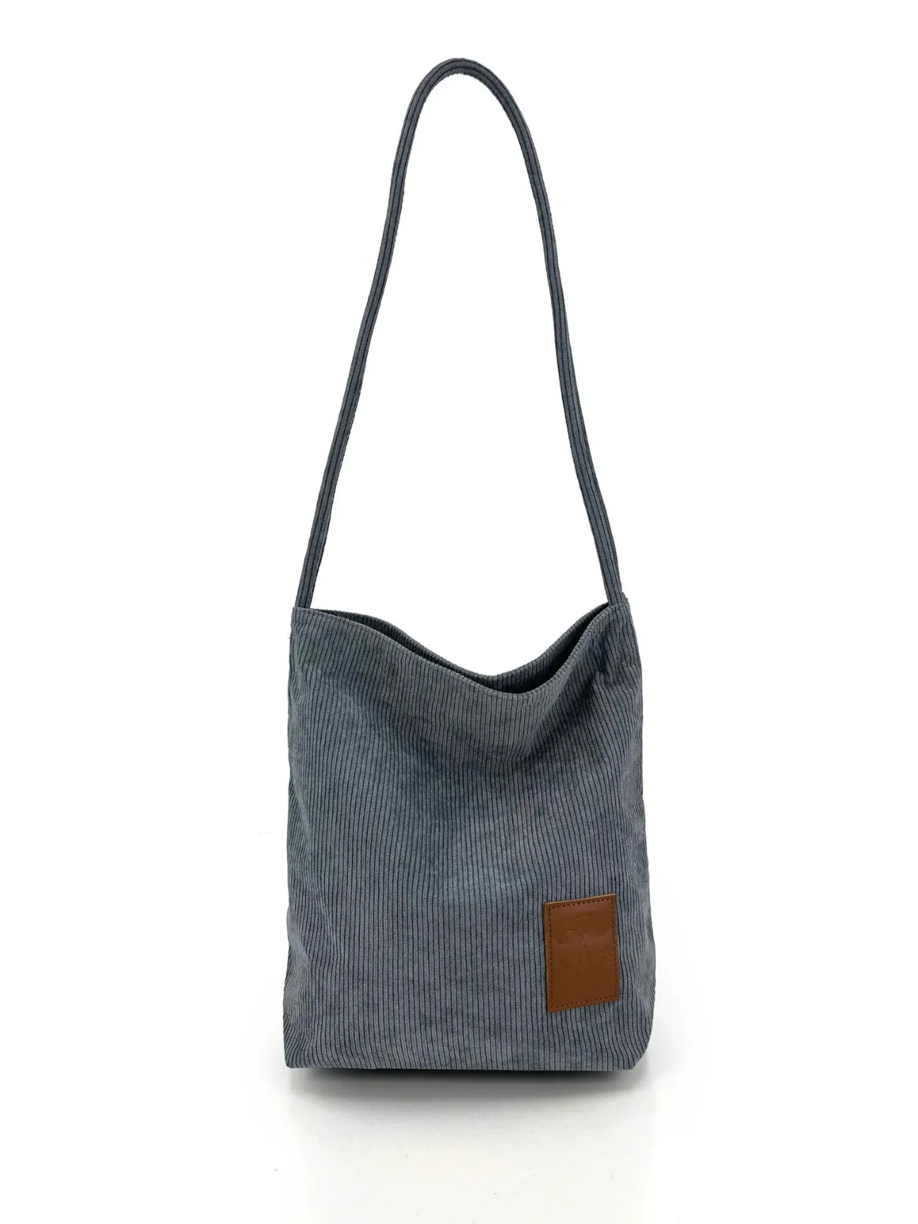 Corduroy Long Handle Tote Bag