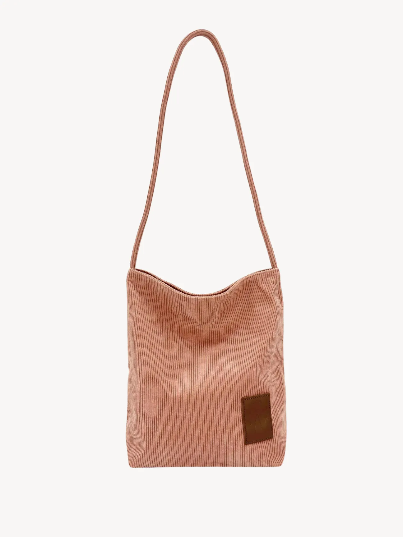 Corduroy Long Handle Tote Bag