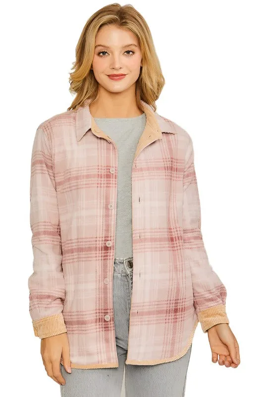 Corduroy Reversible Button Down Jacket