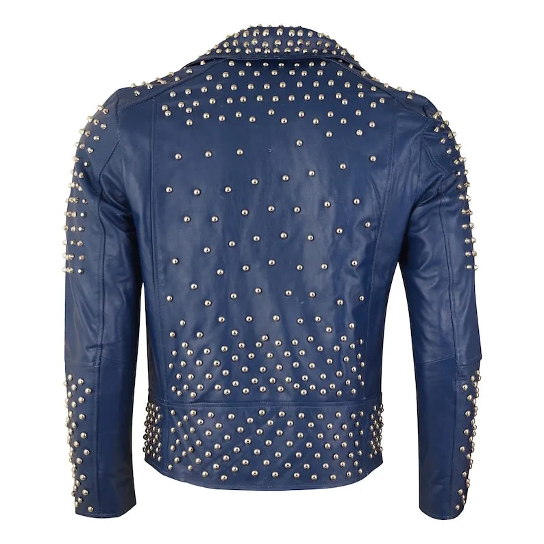 Cowhide Leather Biker Jacket