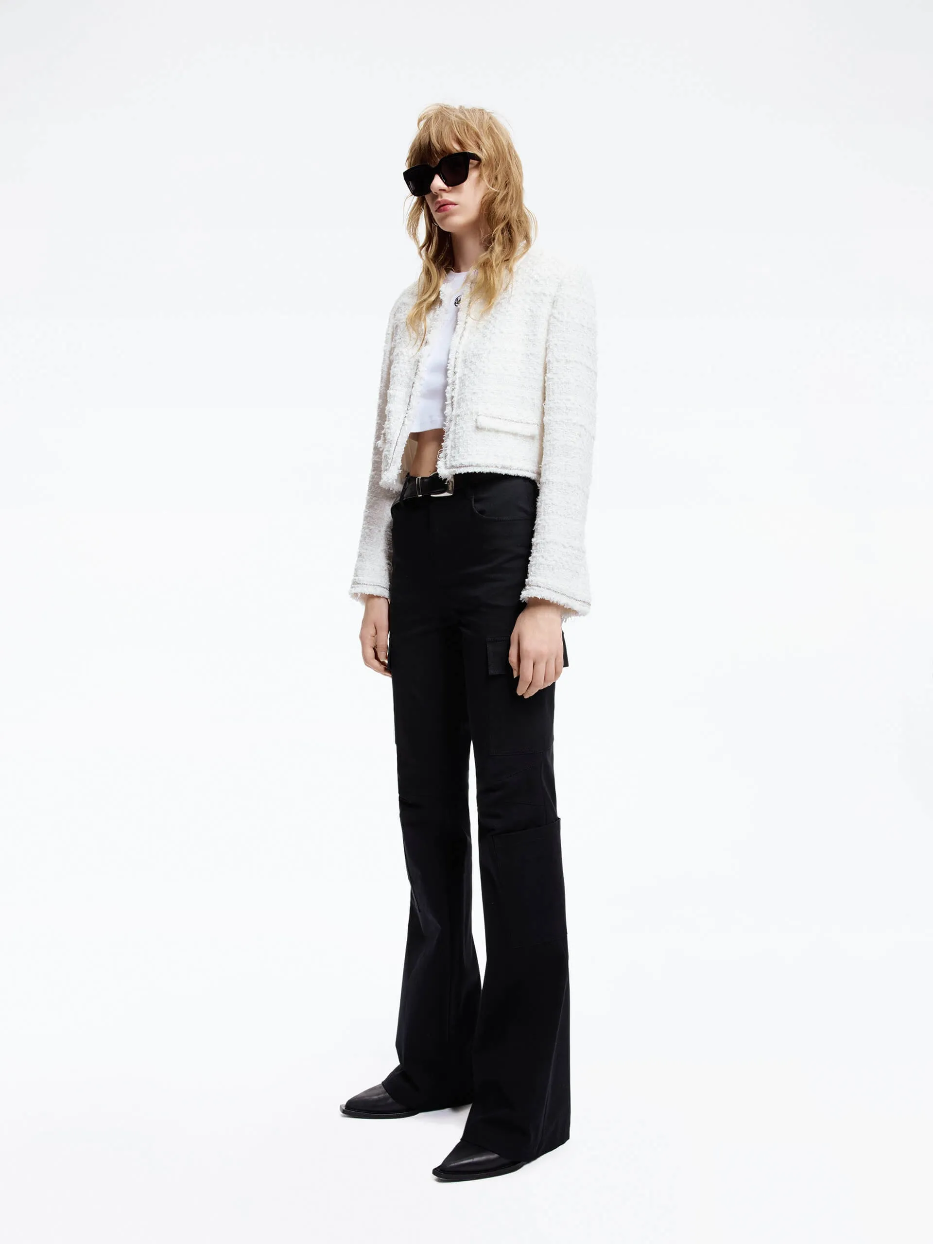 Cropped Tweed Jacket