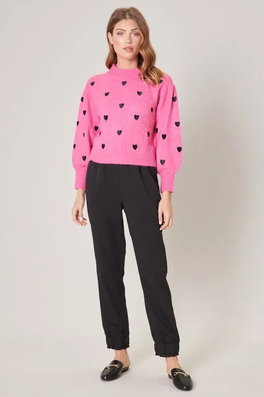 Cross My Heart Embroidered Sweater